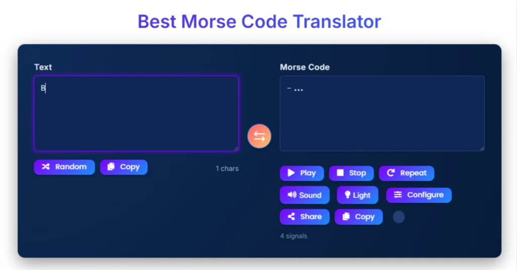 B in Morse Code meaning