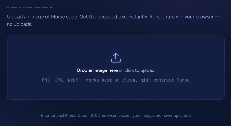 How To Use Image Morse Code Translator Step 1